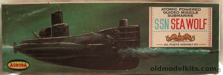 Aurora 1/242 Atomic Powered Guided Missile Submarine SSN Sea Wolf, 706-98 plastic model kit